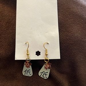 Eco earrings Greenwear by D. Harris new with tags pierced